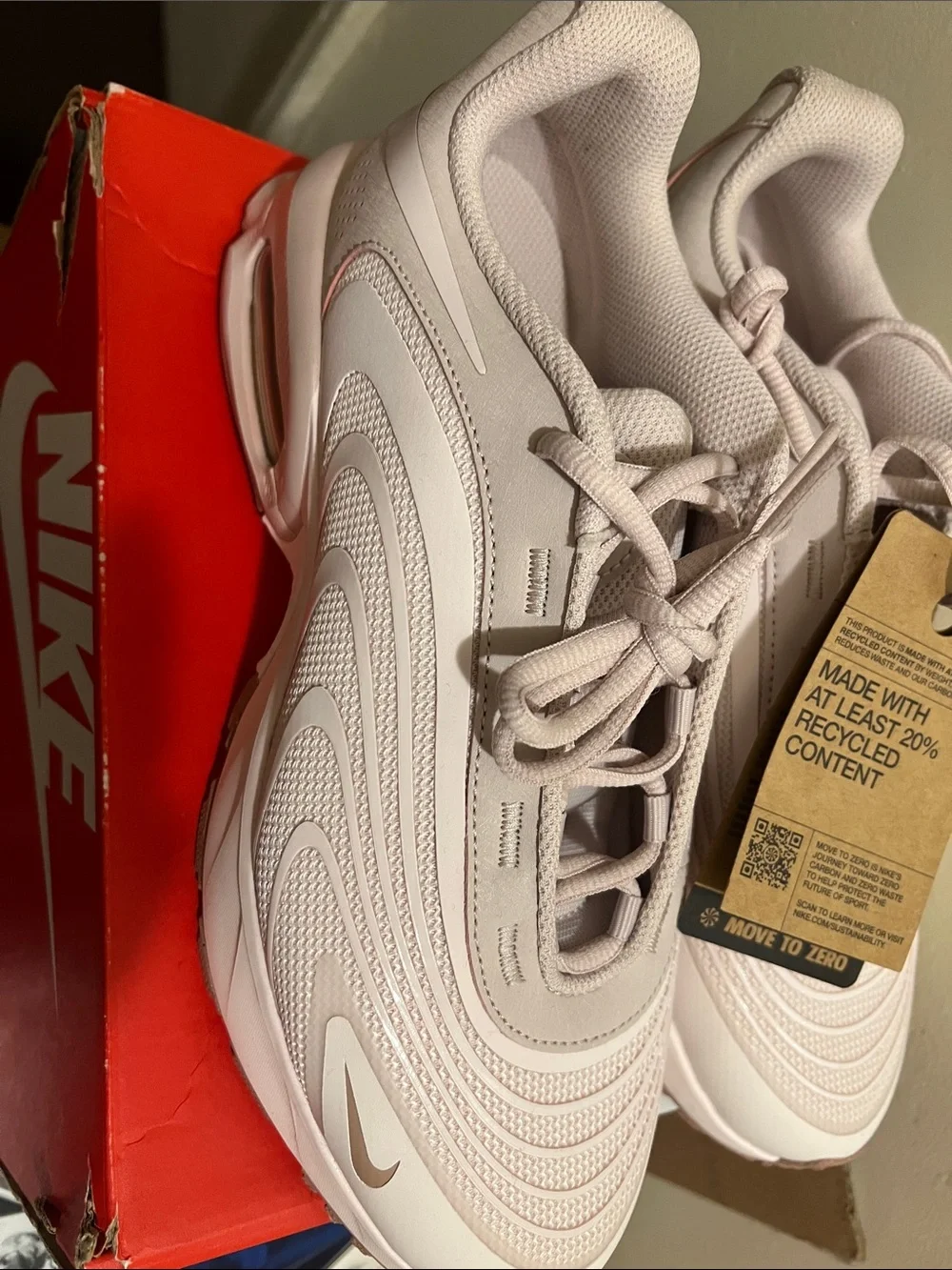 Nike Kids Breathable Athletic Sneakers - Light Pink
